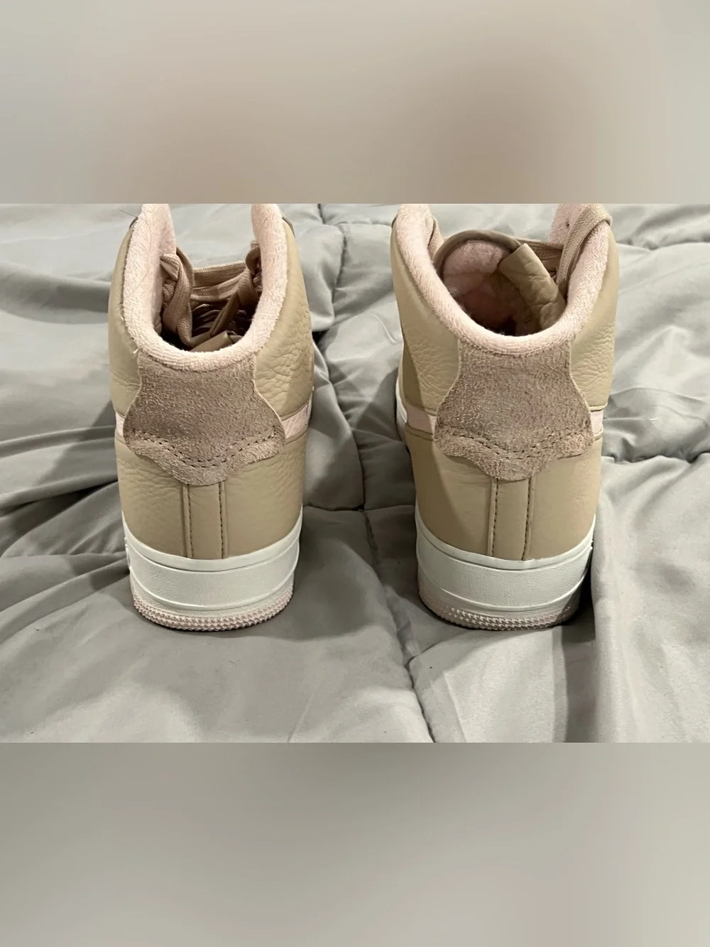 NIKE AIR FORCE 1 SIZE 9 HIGH SCULPT LINEN SANDDRIFT PINK WOMENS